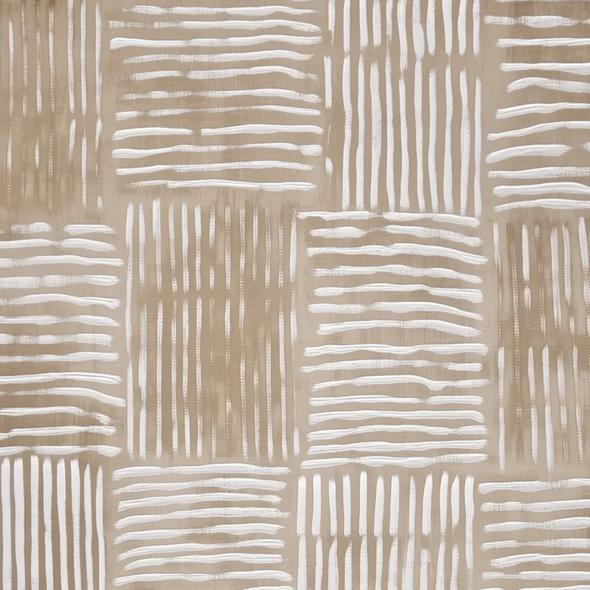 WOVEN RHYTHM | rectangular format, hand-painted canvas edge