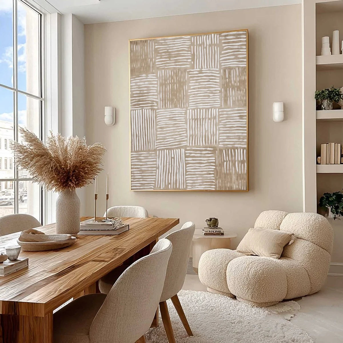 WOVEN RHYTHM | Wabi Sabi mood, soft natural light studio shot