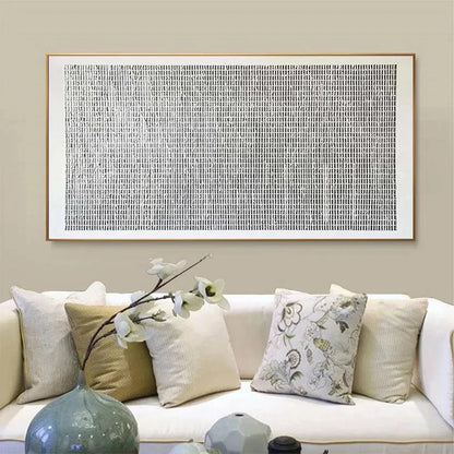 WOVEN TEXTURE | rectangular format, hand-painted canvas edge