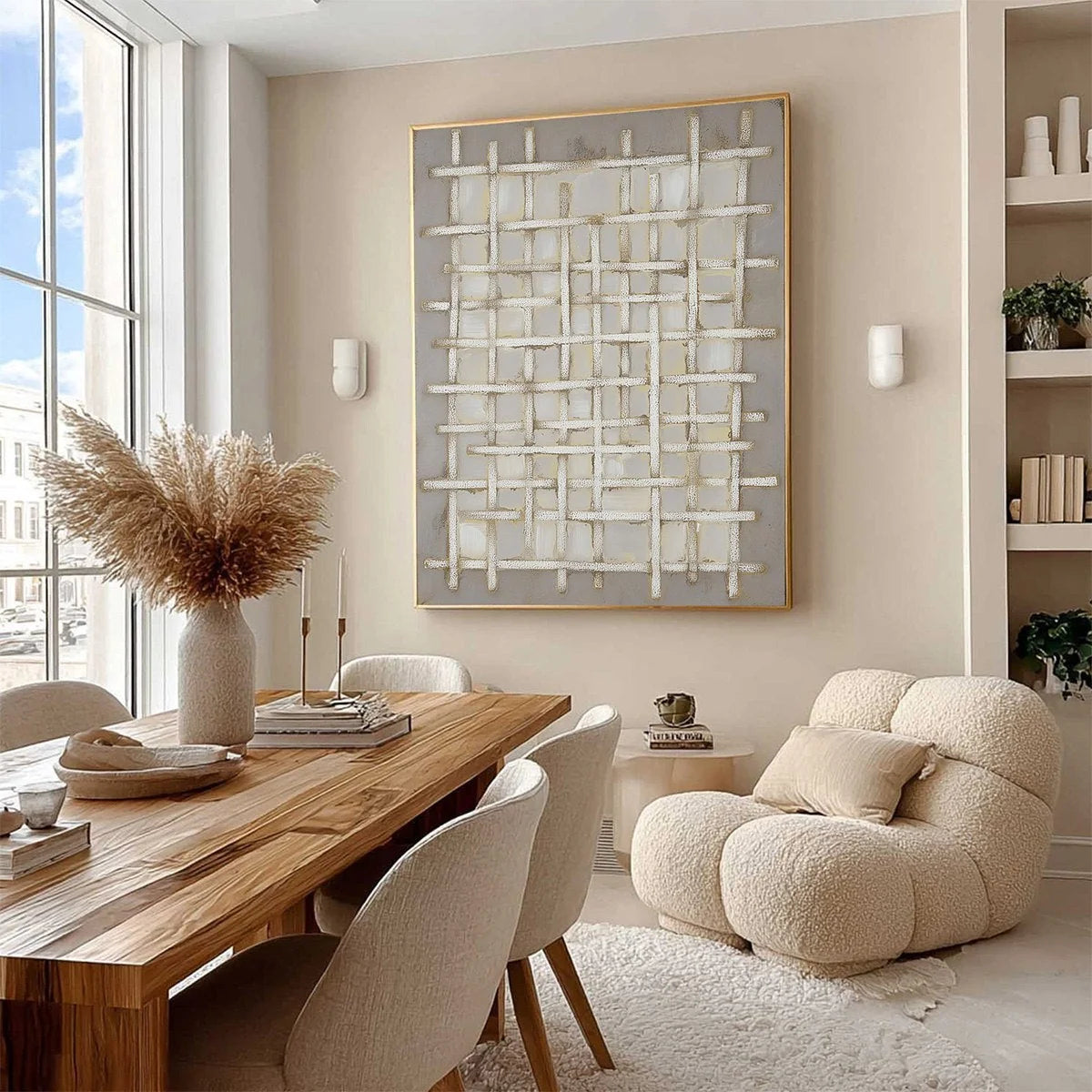 WOVEN | rolled canvas, ready for custom framing