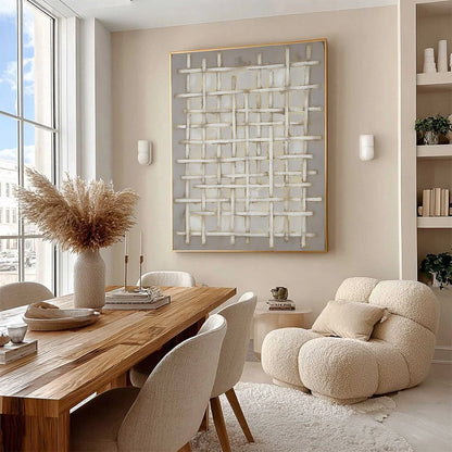 WOVEN | rolled canvas, ready for custom framing