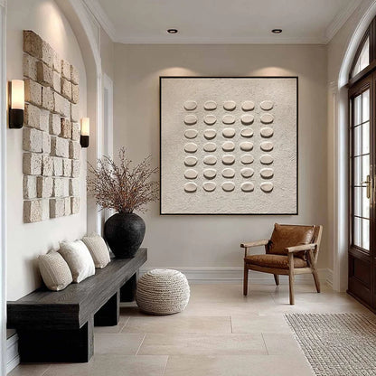 ZEN GRID | rectangular format, hand-painted canvas edge