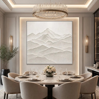 ZENITH | gold frame stretched on neutral wall