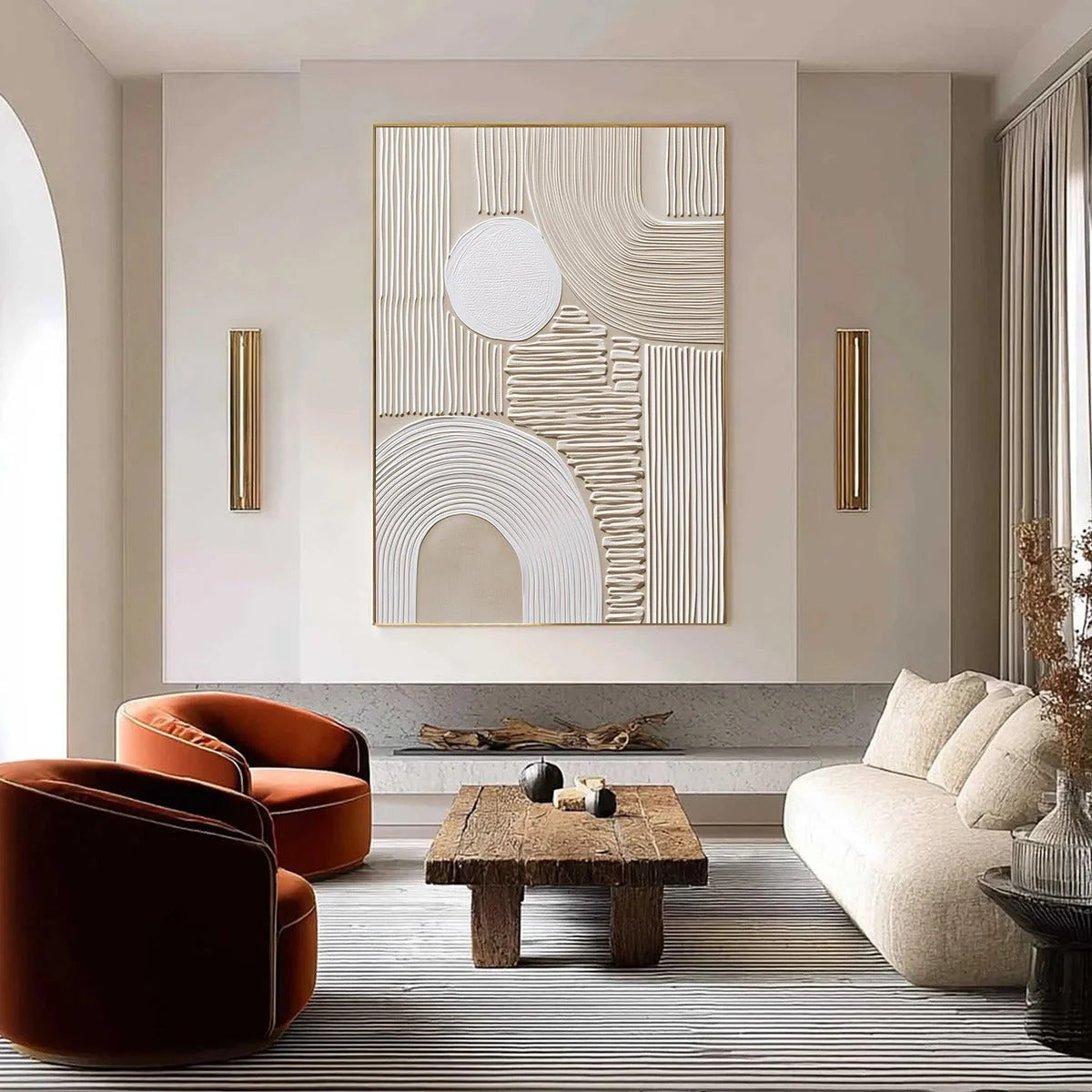 ZENITH | Minimalist closeup, raised brushwork detail