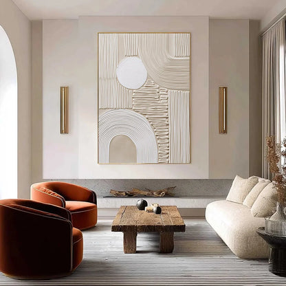 ZENITH | Minimalist closeup, raised brushwork detail