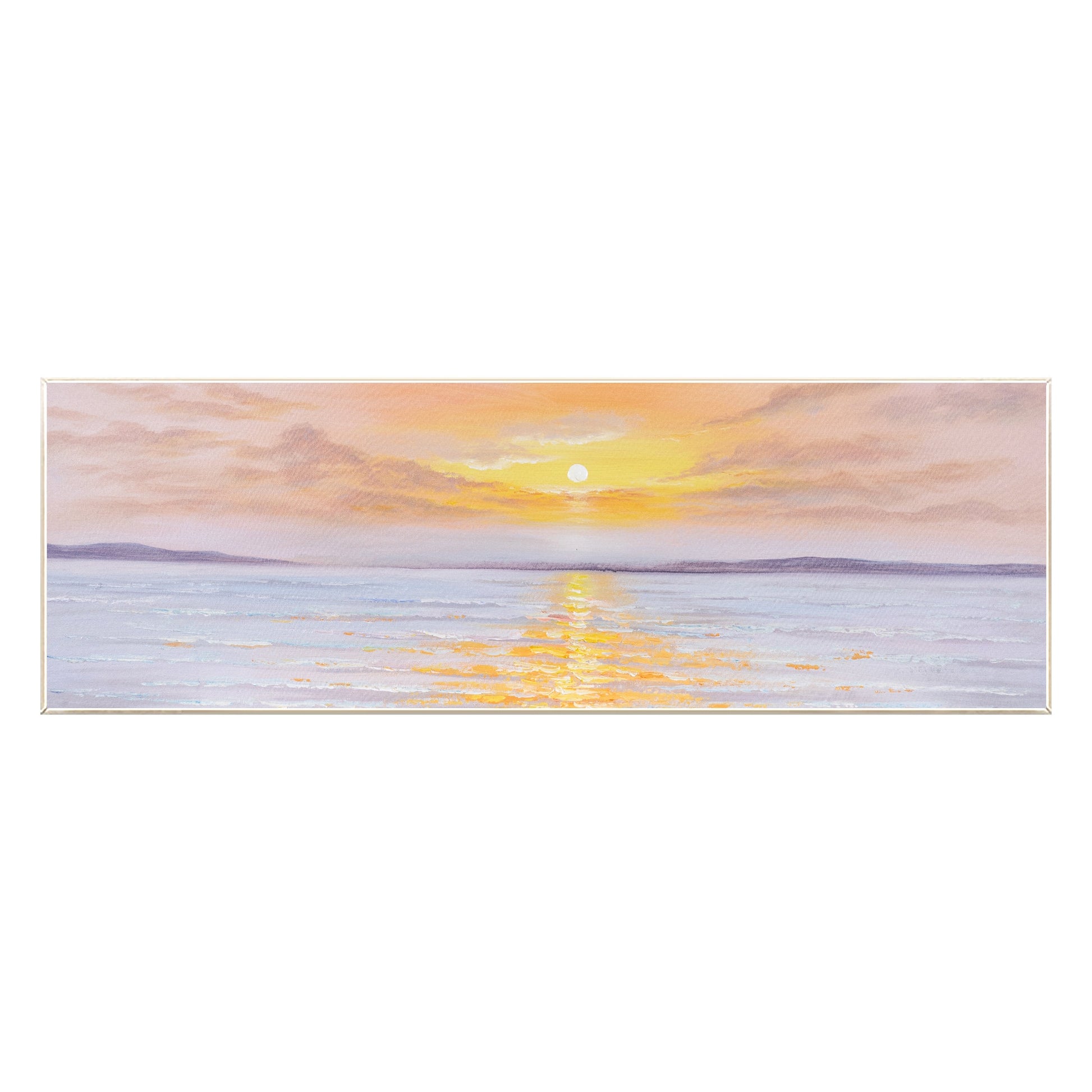 Zonsopgang zonsondergang textuur origineel schilderij canvas, woonkamer lange sm #9
