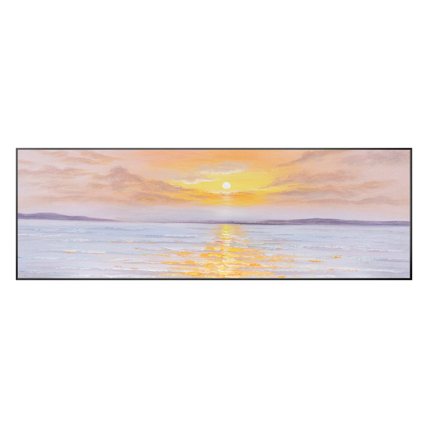 Zonsopgang zonsondergang textuur origineel schilderij canvas, woonkamer lange sm #10