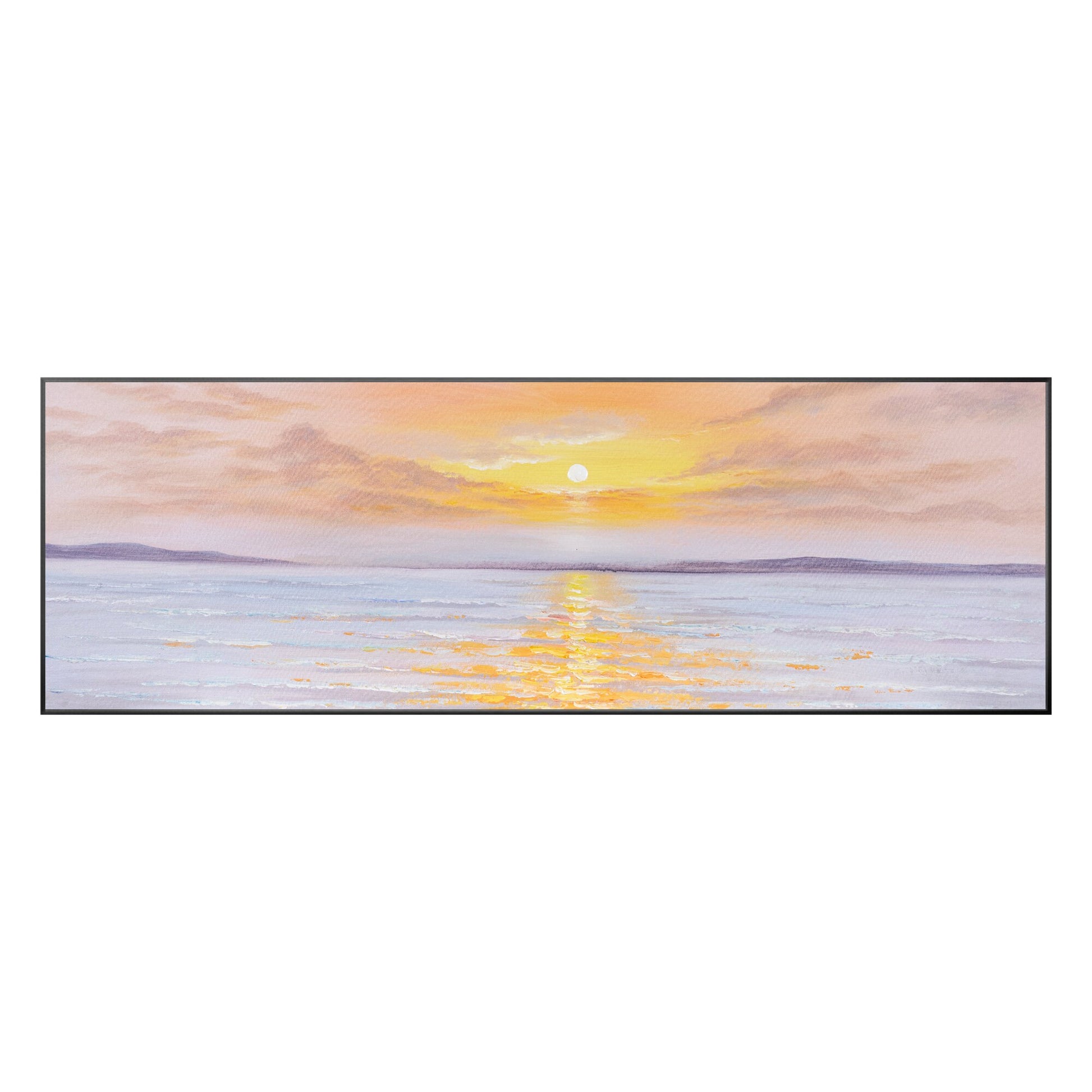 Zonsopgang zonsondergang textuur origineel schilderij canvas, woonkamer lange sm #10